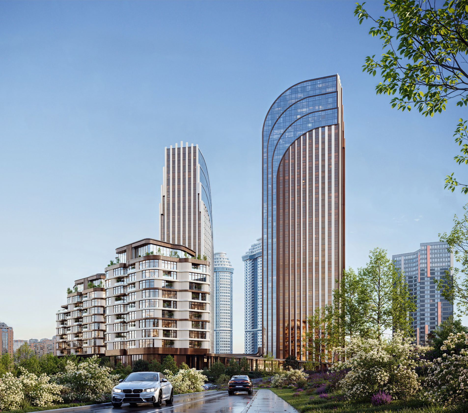 Архитектура квартала Мосфильмовская 75